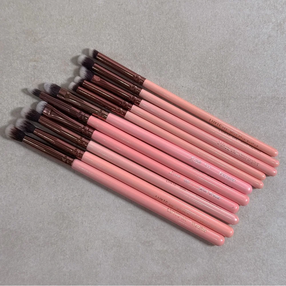 Luxie Makeup Brush Set 11-Piece Mini Face & Eye Brush Bundle